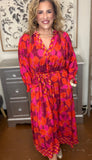 The Crimson & Coral Botanical Dress