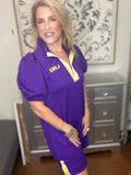 Death Valley Varsity Puff Sleeve Dress