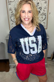 The Lace USA Jersey Top