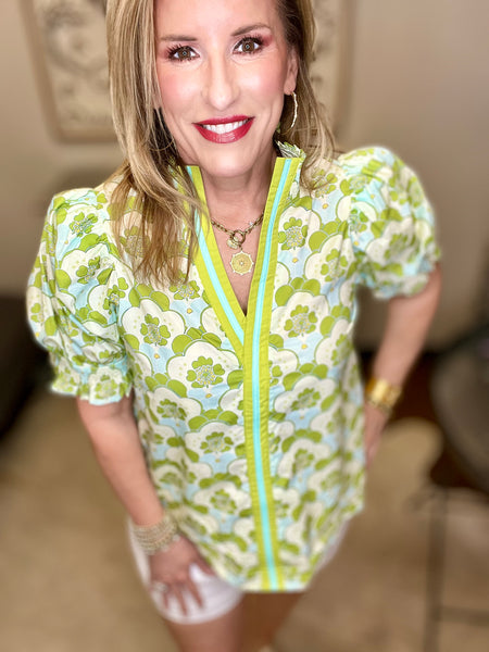 Green Mix Top