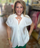 White button down