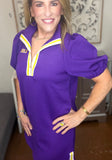Death Valley Varsity Puff Sleeve Dress