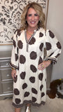 Cocoa Palm Belted Midi Dress