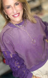 💜 Ruffled Romance Purple Top