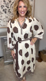 Cocoa Palm Belted Midi Dress