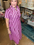 The Plum Perfection Striped Shirt 
