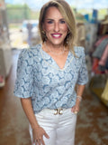 Blue Blossom Grace Top
