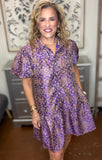 Royal Tapestry Shirt Dress