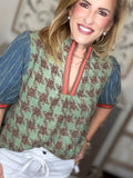 Harvest Harmony Puff Sleeve Top