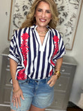 Bloom Stripe Blouse