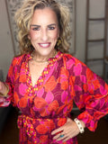 The Crimson & Coral Botanical Dress