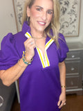 Death Valley Varsity Puff Sleeve Dress