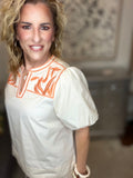 The Citrus Bloom Embroidered Top