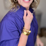 Royal Purple Everyday Puff Sleeve Top