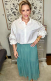 Flowy Teal Skirt