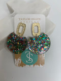 TSD Disc Acrylic Earrings
