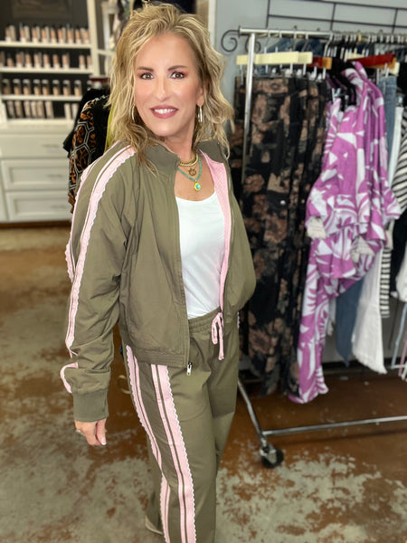 Olive/Blush Jacket