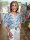 Blue Blossom Grace Top