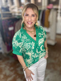 Green with Envy Top