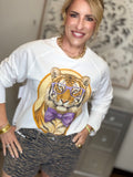 Dapper Tiger Raglan Pullover
