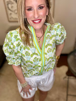 Green Mix Top