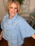 The Dolly Short-Sleeve Denim Utility Jacket