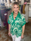 Green with Envy Top
