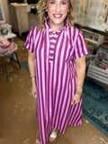 The Plum Perfection Striped Shirt 