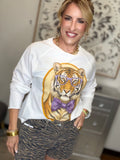Dapper Tiger Raglan Pullover