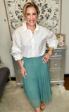 Flowy Teal Skirt