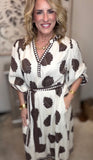 Cocoa Palm Belted Midi Dress