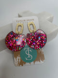 TSD Disc Acrylic Earrings