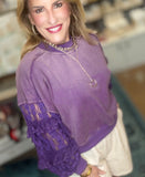 💜 Ruffled Romance Purple Top