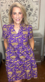 The "Geaux Big" Game Day Tiered Dress
