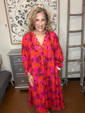 The Crimson & Coral Botanical Dress