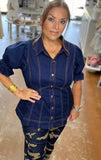 The Perfect Stitch Denim-Look Top