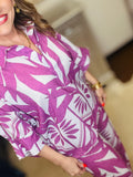 Magenta Print top