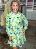 Hydrangea Knee Length Dress