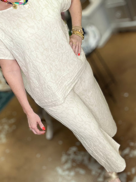 Jacquard Linen Blend Set