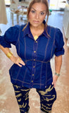 The Perfect Stitch Denim-Look Top