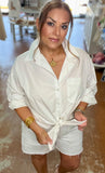 The Ultimate Oversized White Button-Down