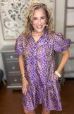 Royal Tapestry Shirt Dress