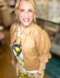 Ruffle-Sleeve Jacket