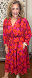 The Crimson & Coral Botanical Dress