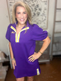 Death Valley Varsity Puff Sleeve Dress