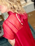 Ruby Romance Ruffle Dress ❤️
