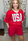 The Lace USA Jersey Top
