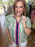 Palm Beach Popover Top