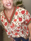 Fall Floral Top