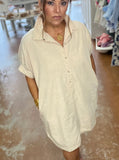 Laid-Back Luxury: The Mineral Wash Shirt Dress